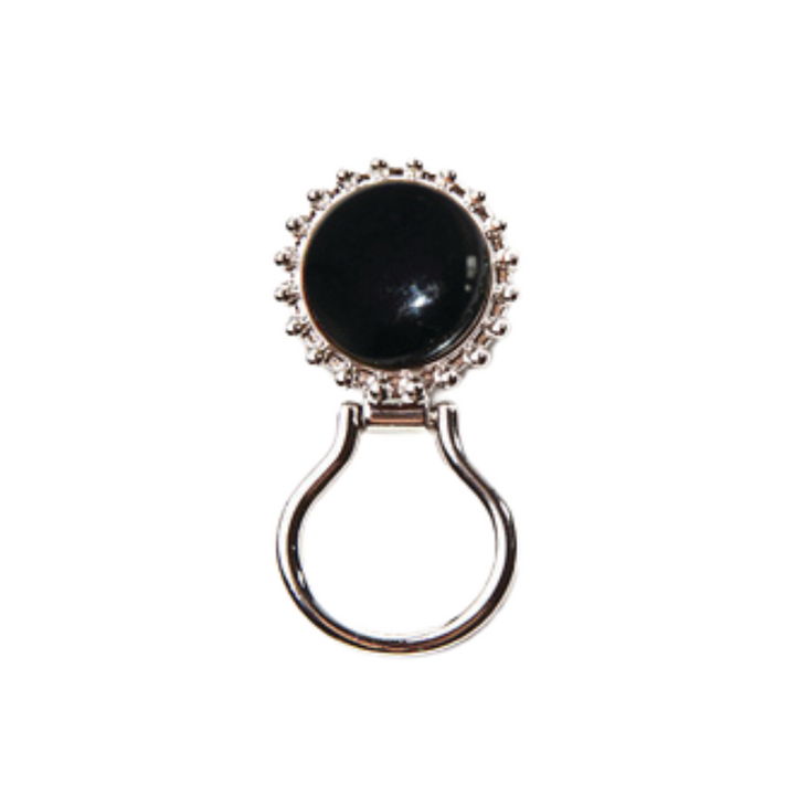 Magnetic Eyeglass Hanger Black Agate