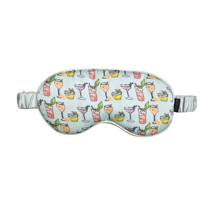 Tropical Cocktail Satin Eye Mask