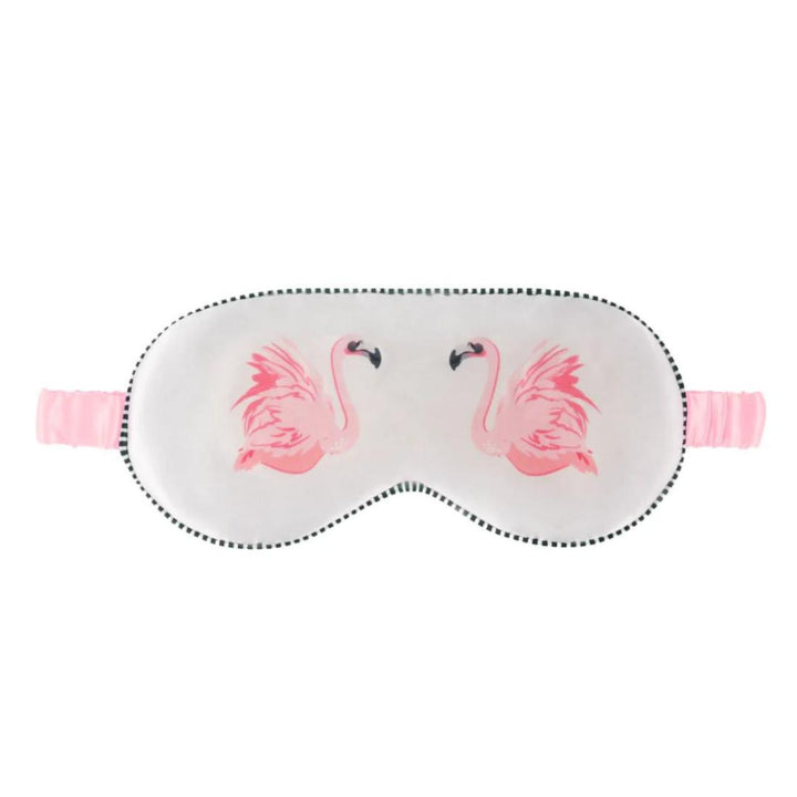 Flamingo Satin Eye Mask