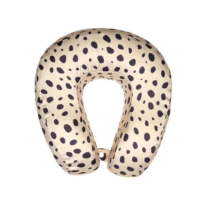 Cheetah Spot Memory Foam Satin Neck Pillow