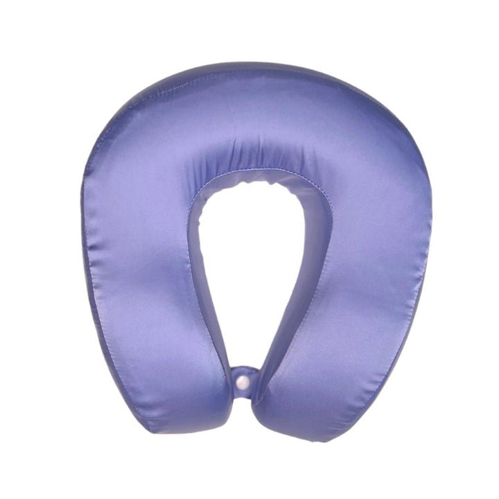 Periwinkle Memory Foam Satin Neck Pillow