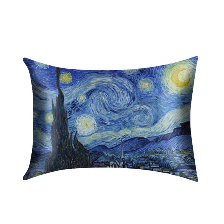 Van Gogh Starry Night Satin Pillowcase - Single