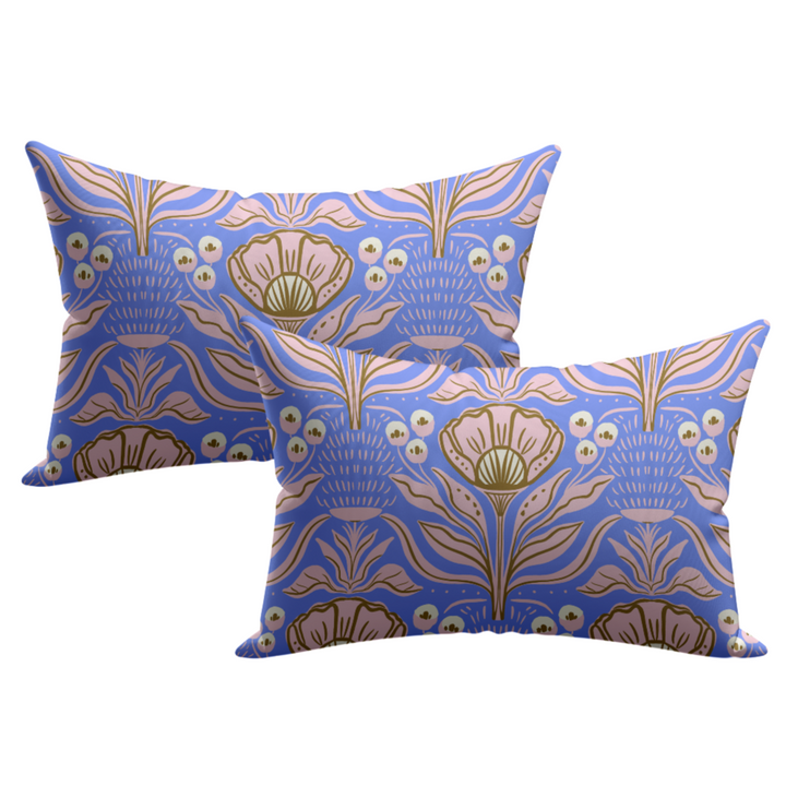 Art Deco Floral Pillowcase - Set of 2