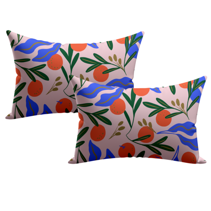 Italian Orange Pillowcase - Set of 2